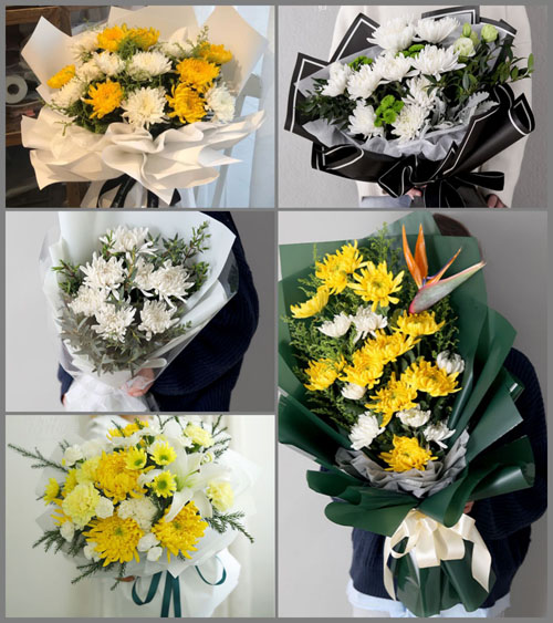 山东潍坊诸城市辛兴镇白事花束代送